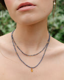 Ethereal Sapphire Short Necklace