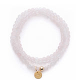 Amuleto Rose Quartz Wrap Bracelet - Small bead